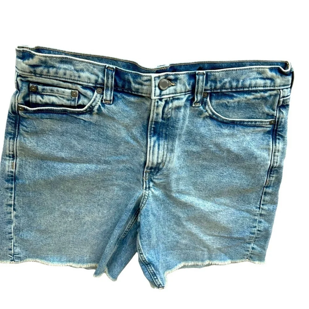 Banana Republic High-Rise Relaxed Cut Off Denim Jean Shorts Size 30
